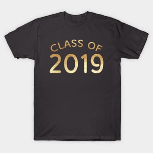 Graduating Class of 2019 | Gold Foil T-Shirt